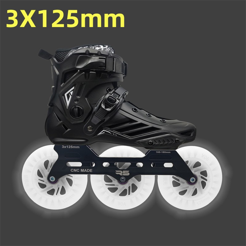 Women Shoes Qc - 125Mm Led Flash Inline Speed Skates