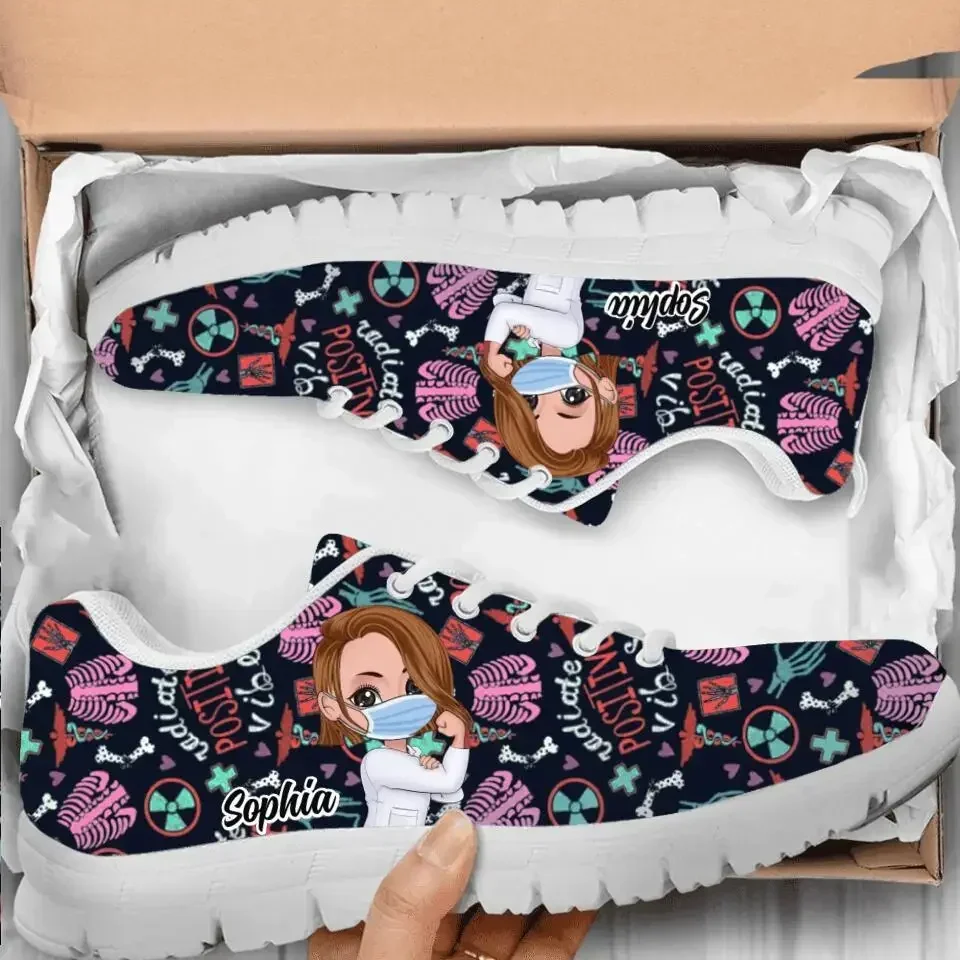 Women'S Shoes For Tennis - Radiografische sneakers voor dames Slijtvaste vrijetijdsschoenen