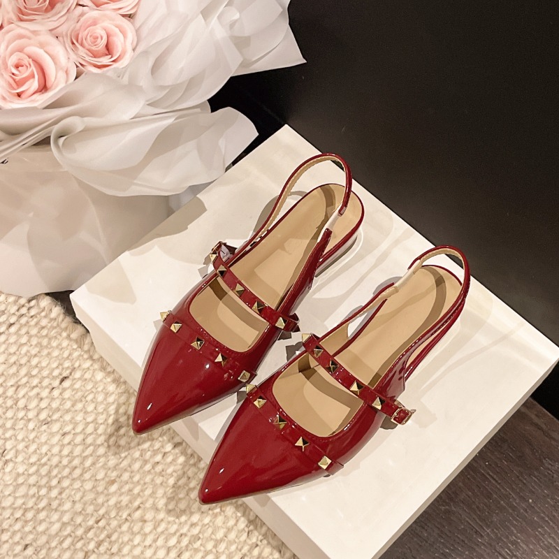 Women Shoes Wedges - 2026 Nieuwe Stijl Franse Spijkerhak Sandalen