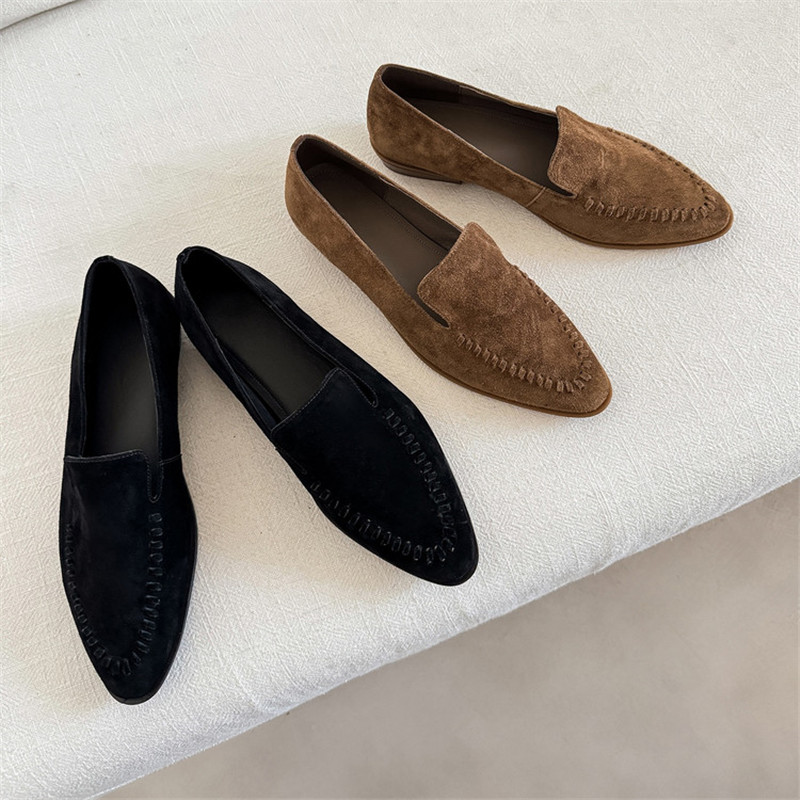 Kids Shoes Women - Nieuwe Lente/Herfst Vrouwen Loafers Schapen Suède