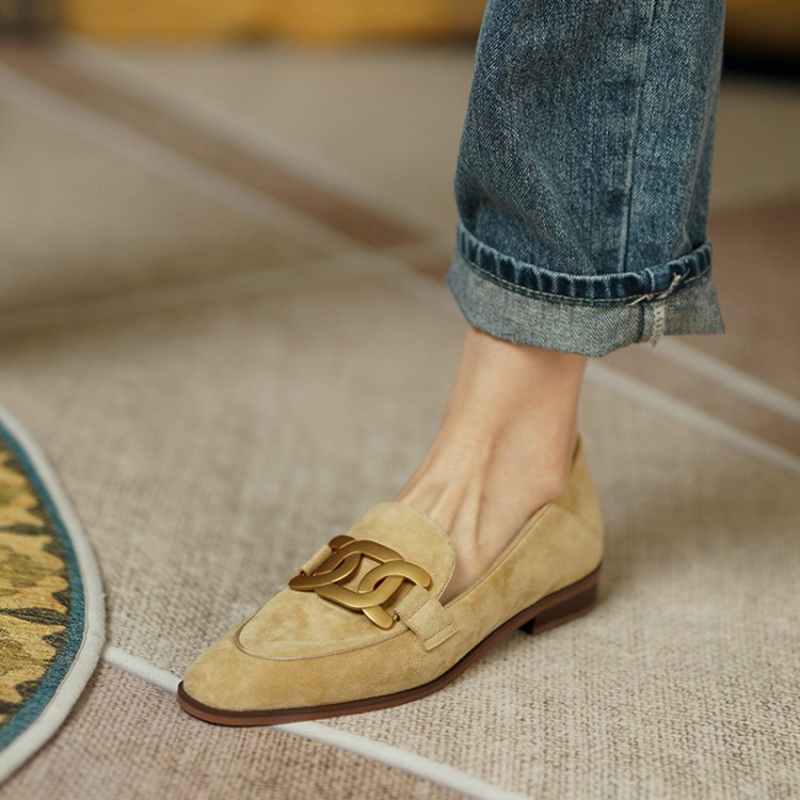 Kids Shoes Women - Suede Leer Vrouwen Instappers Lente/Herfst Lage