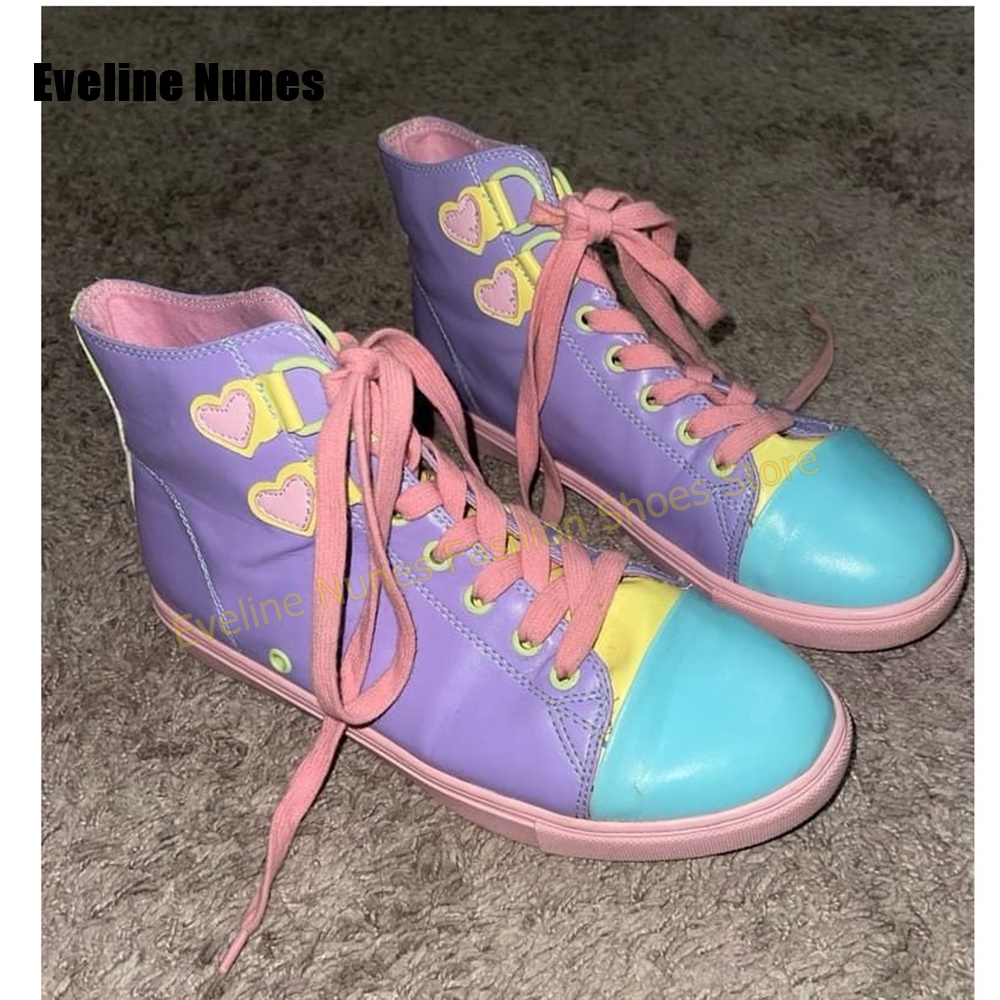 Women Shoes Sneakers - Y2K Meisjes Sweet High Top Sneakers