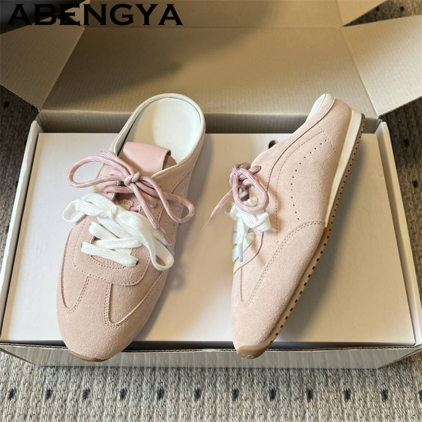 Kids Shoes Women - Dames Casual Platte Slippers met Veters