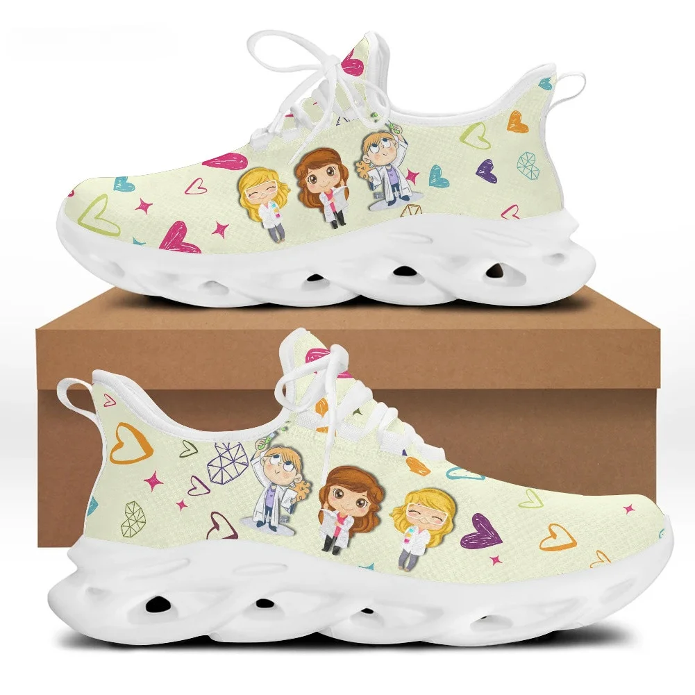 Women Shoes Sneakers - Leuke Cartoon Arts Verpleegkundige Schoenen voor