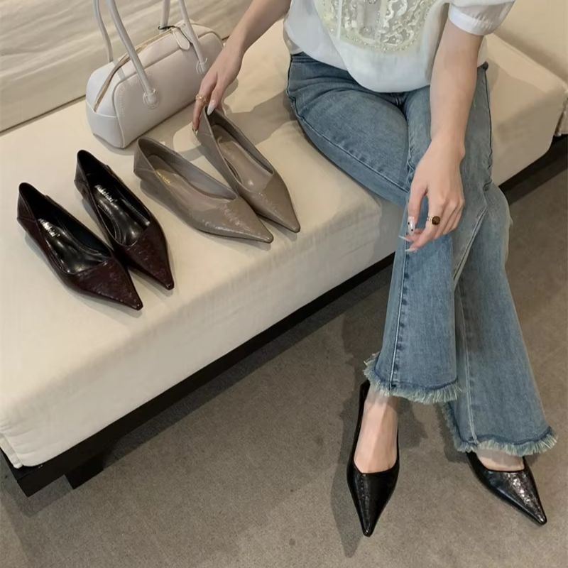 Women Shoes Elegant - Dames Zomer Basic Schoenen met Puntige