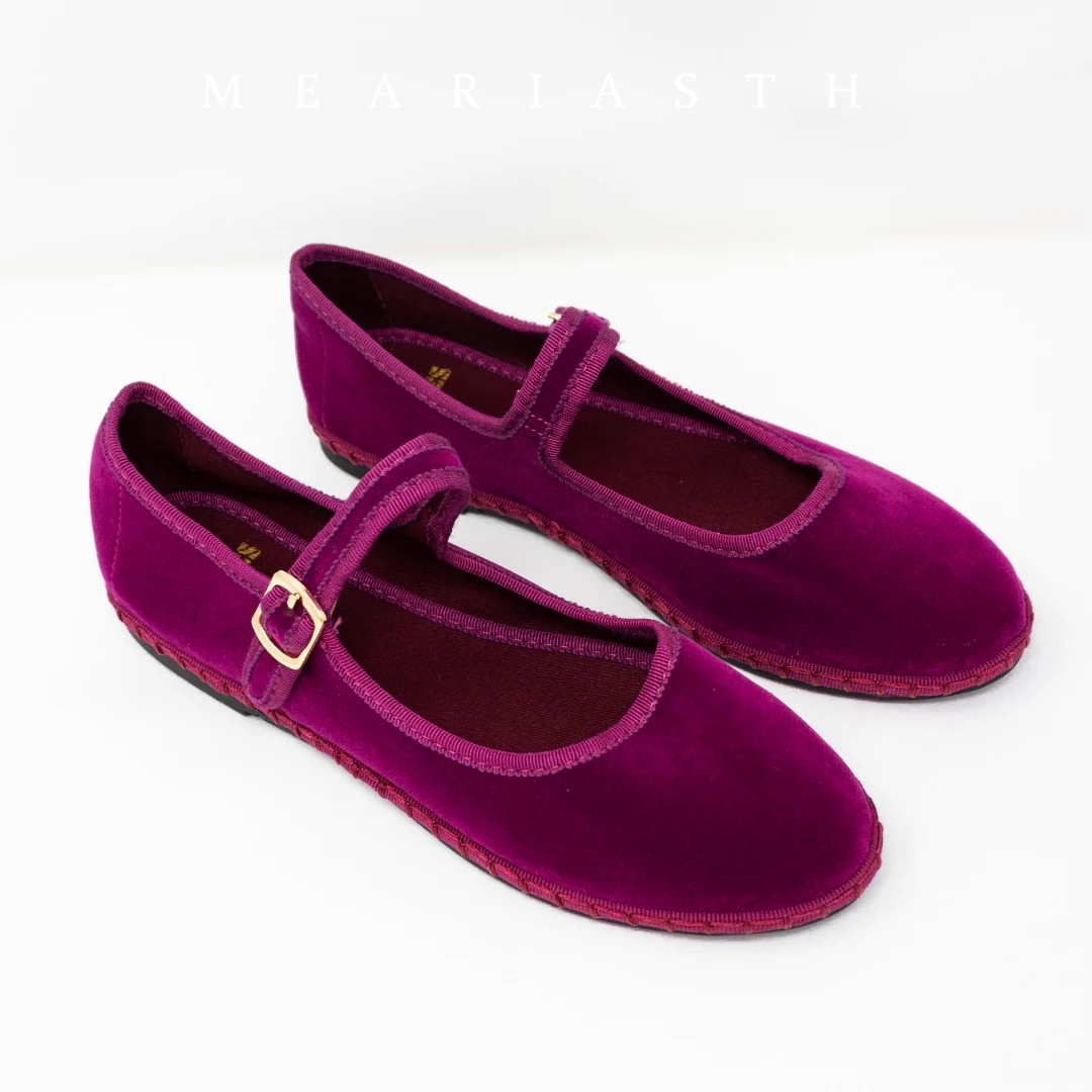 Women Shoes Jeans - Rode Mary Jeans Flats Schoenen Dames