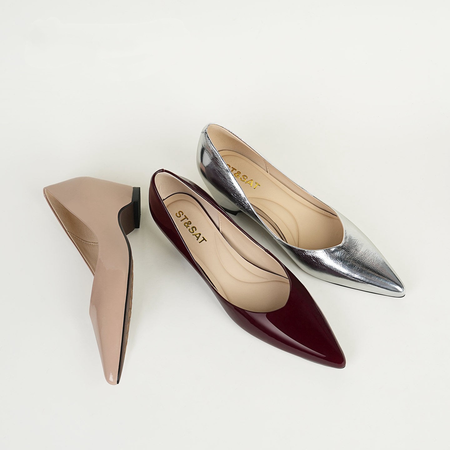 Women Shoes Wedges - Gespitst, laag uitgesneden damesschoenen 2026 lente