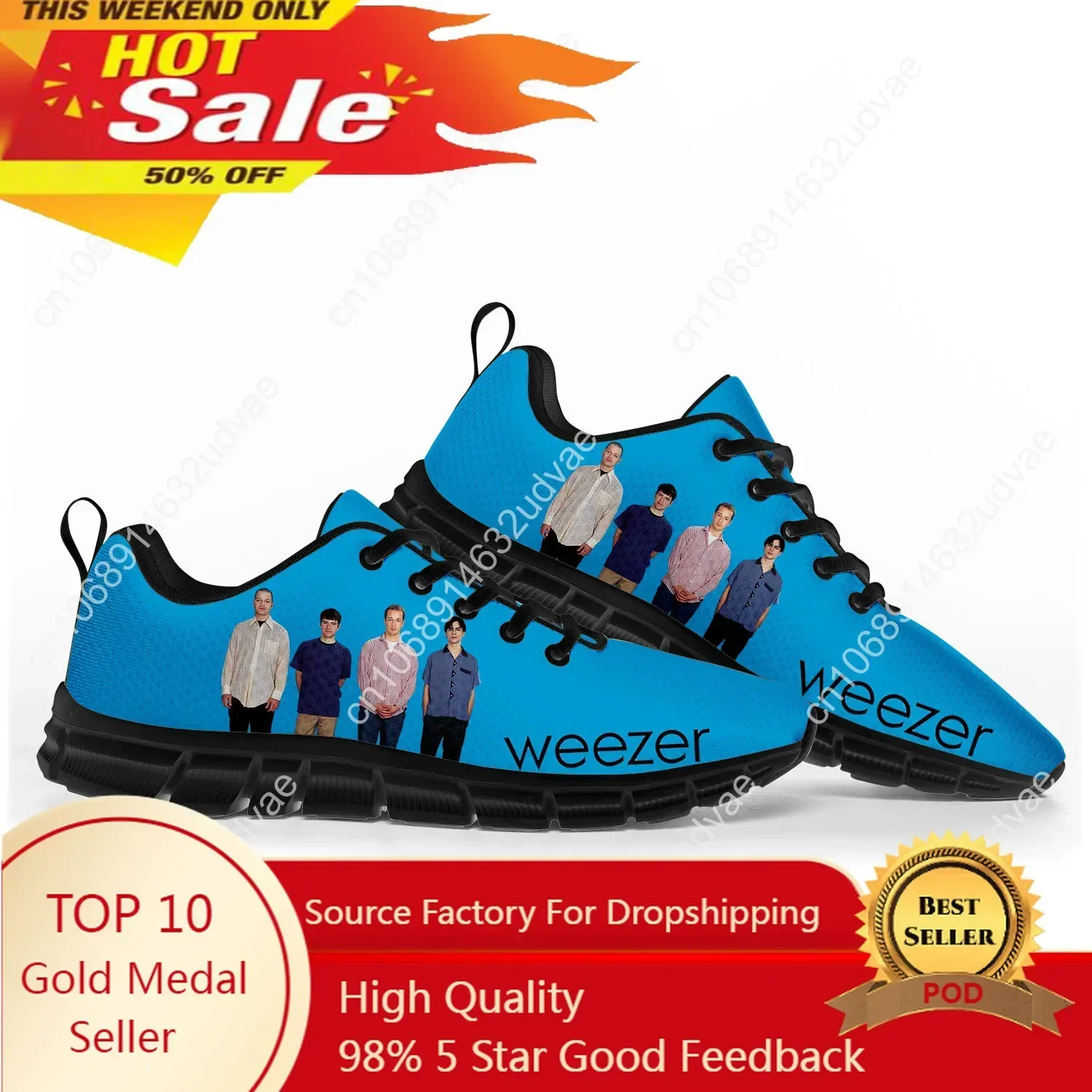 Women Shoes Sneakers - Weezer sportschoenen heren dames sneakers pop