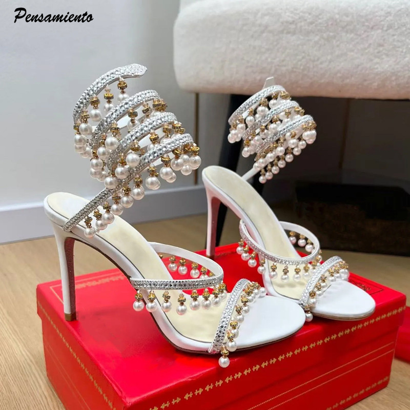 Women Shoes Formal - Luxe strass steentjes parels kwastjes dames