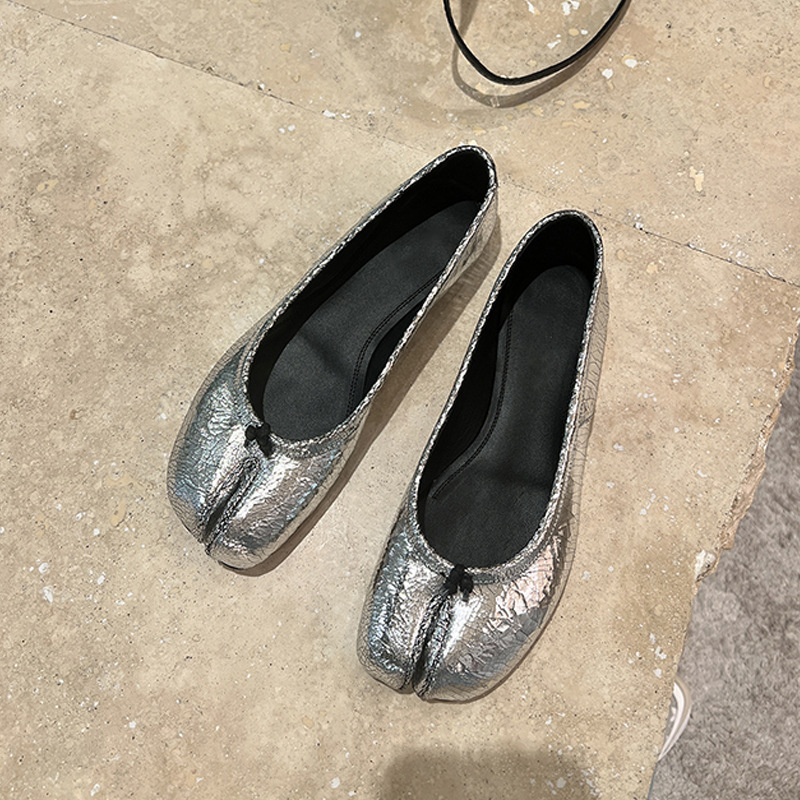 Women Shoes Wedges - Dames Vintage Split Toe Mary Jane