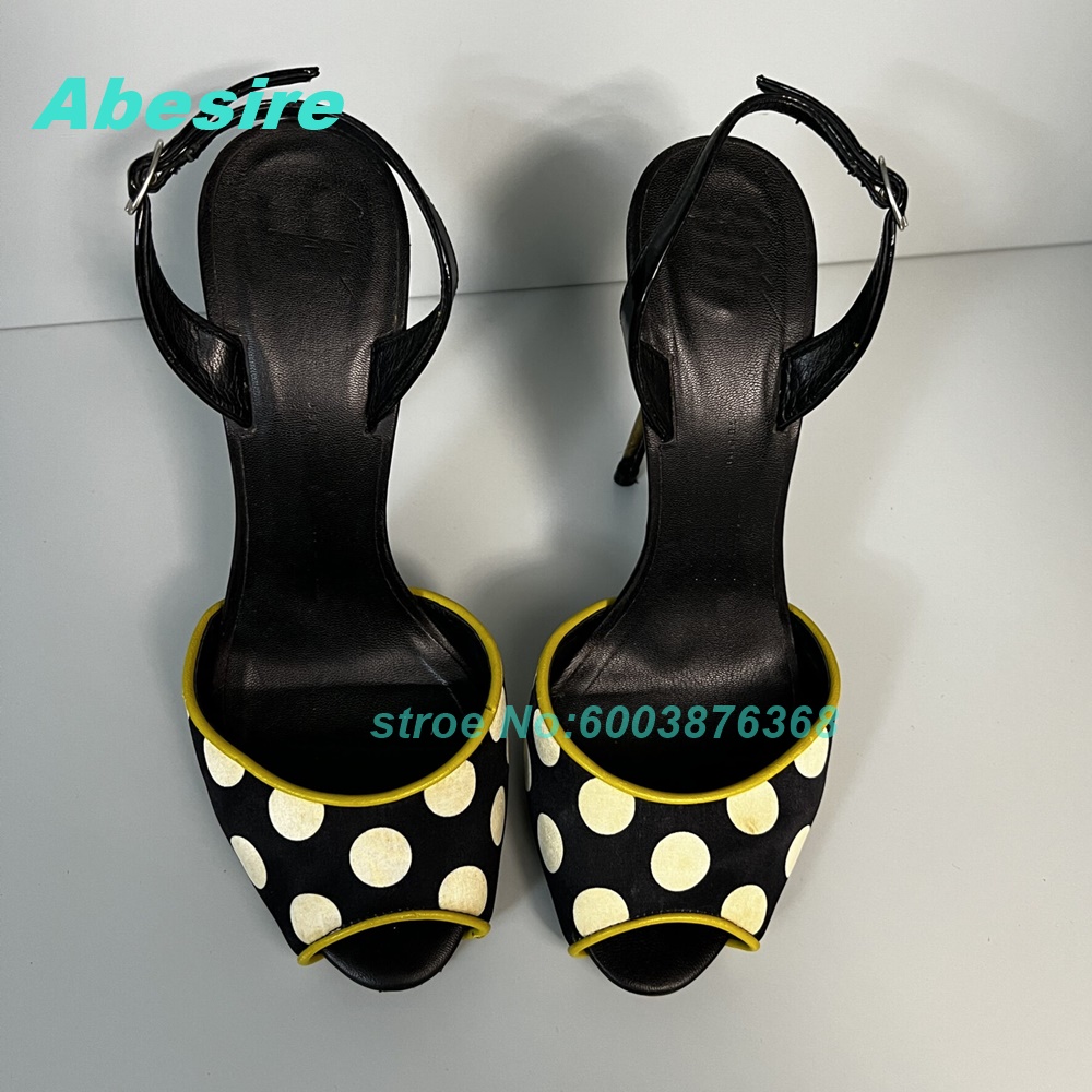 Polka Dot Patchwork Tweekleuri - Women'S Shoes Y2K recensie en prijs