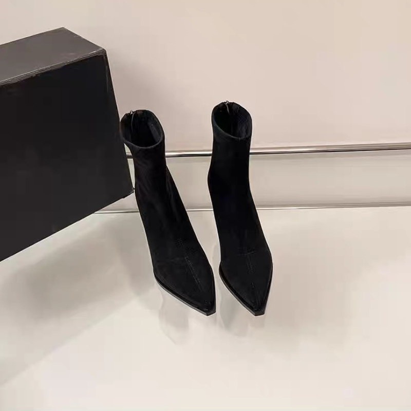 Puntige dames enkellaarsjes me - Sock Boot Women recensie en prijs