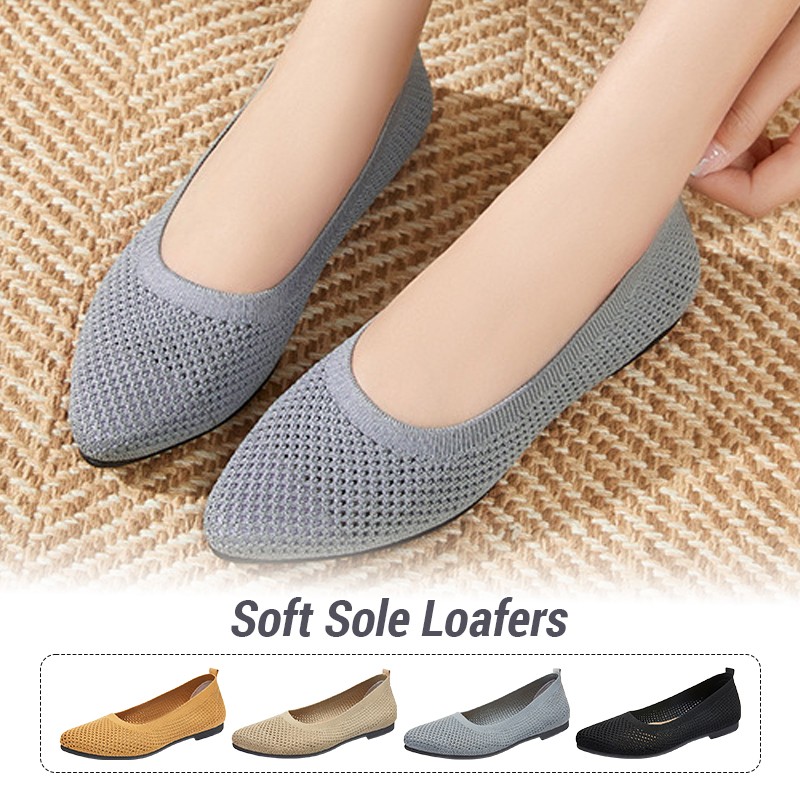 Vrouwen Platte Schoenen Gebrei - Loafer Flat Women recensie en prijs