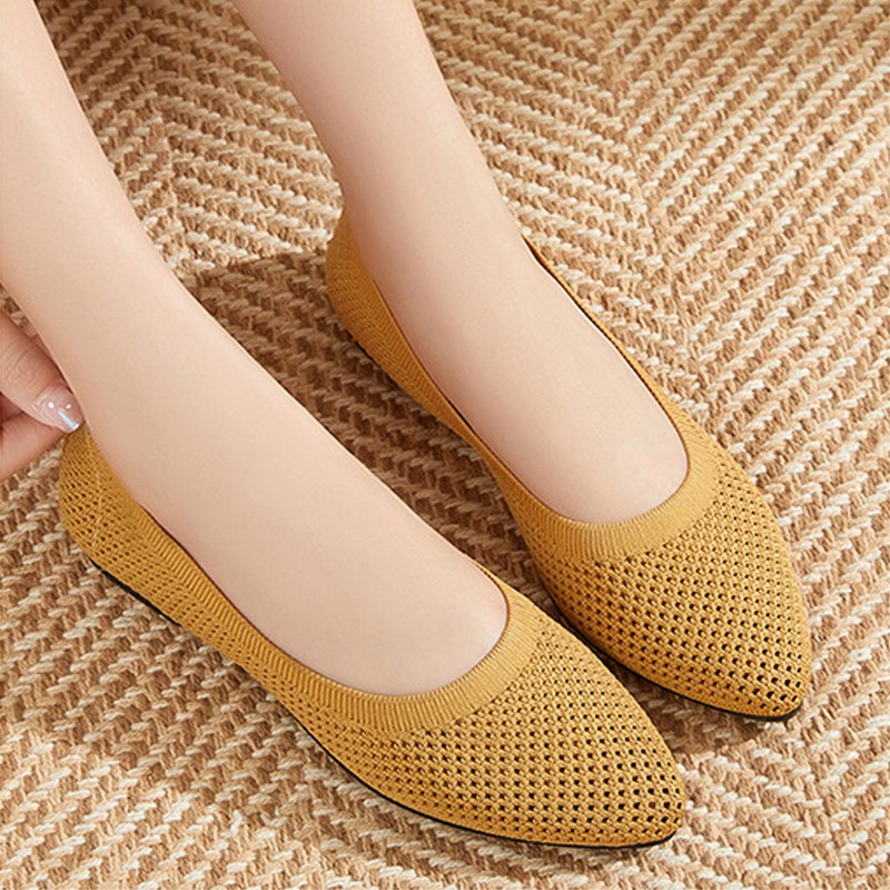 Vrouwen Platte Schoenen Gebrei - Loafer Flat Women recensie en prijs