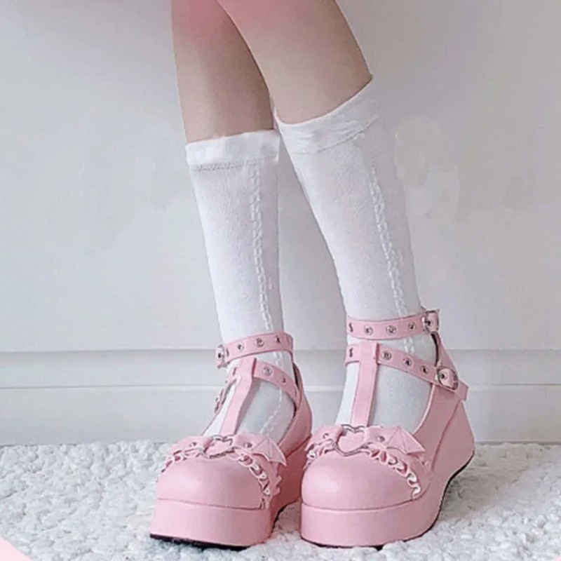 Nieuwe Zoete Hart Gesp Wiggen  - Women Shoes Wedges recensie en prijs
