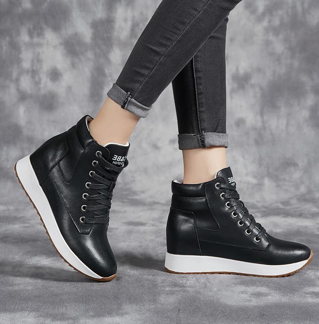 7 Cm Echt Leer Vrouwen Enkella - Platform Sneakers Chunky recensie en prijs