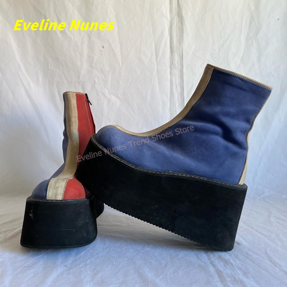 Y2K Rood Blauw Platform Enkell - Women'S Shoes Y2K recensie en prijs