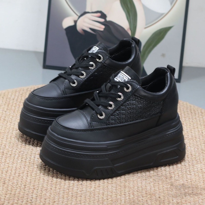 2026 Nieuwe 10CM Echt Lederen  - Platform Sneakers Chunky recensie en prijs