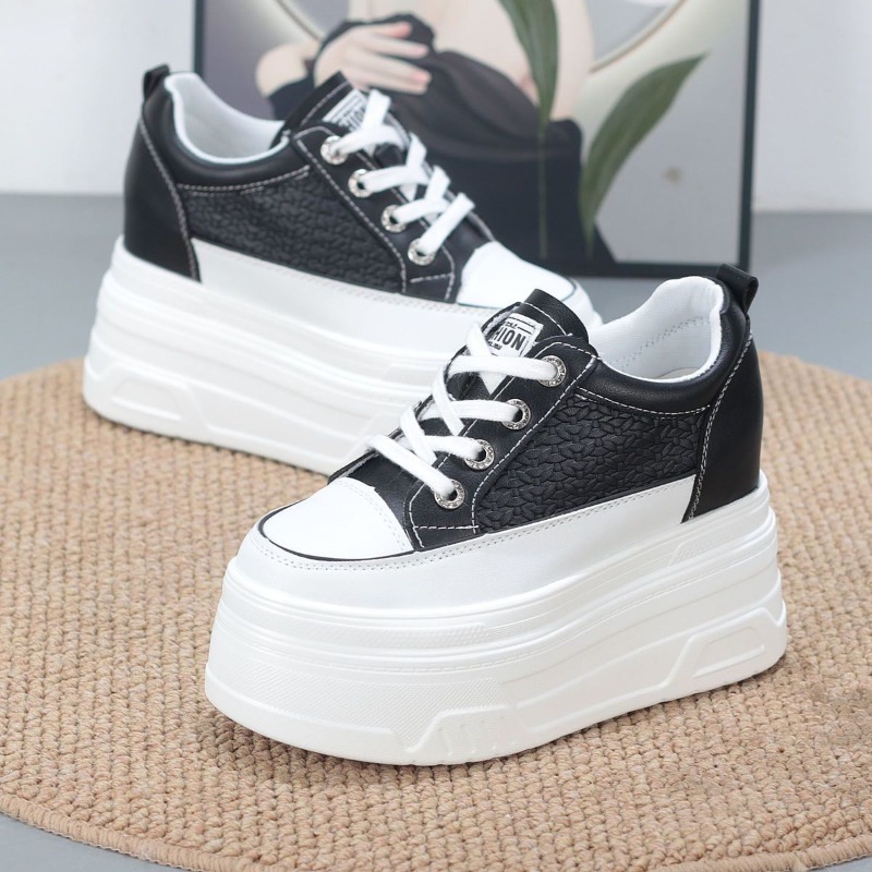 2026 Nieuwe 10CM Echt Lederen  - Platform Sneakers Chunky recensie en prijs