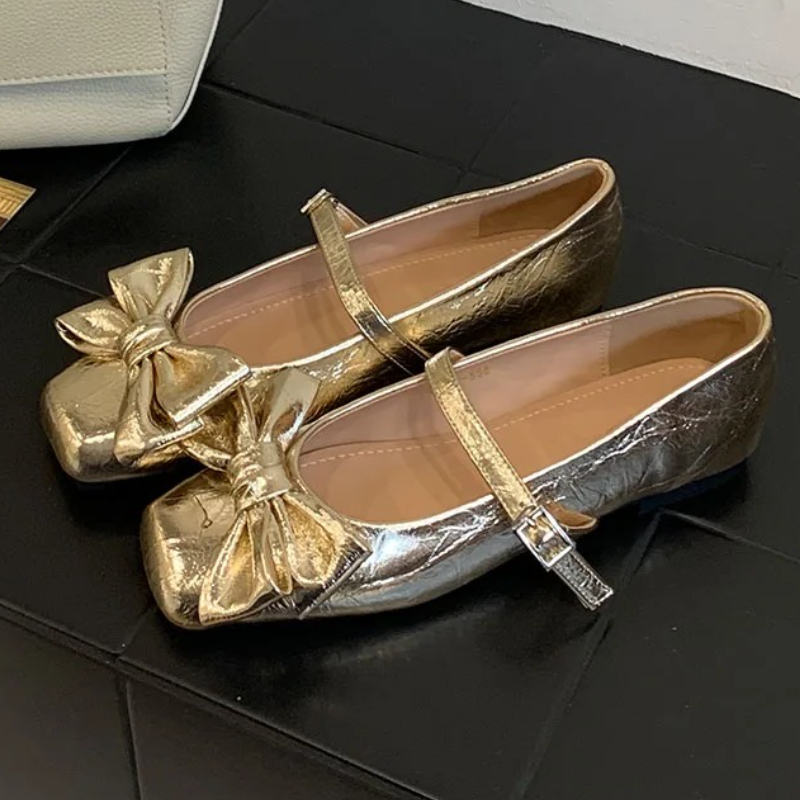 Leuke Strik Vierkante Teen Ont - Women Shoes Brand recensie en prijs
