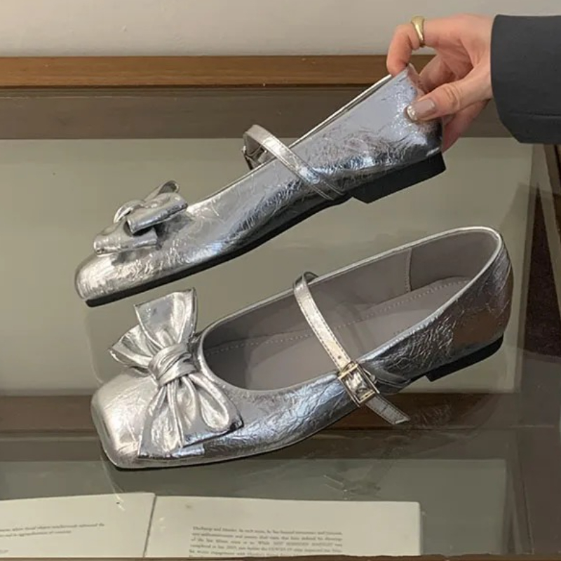 Leuke Strik Vierkante Teen Ont - Women Shoes Brand recensie en prijs