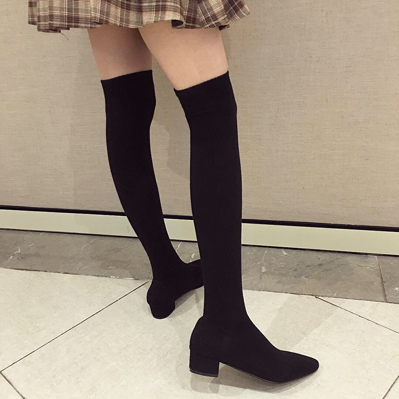 Zwarte lage hakken dames stret - Sock Boot Women recensie en prijs