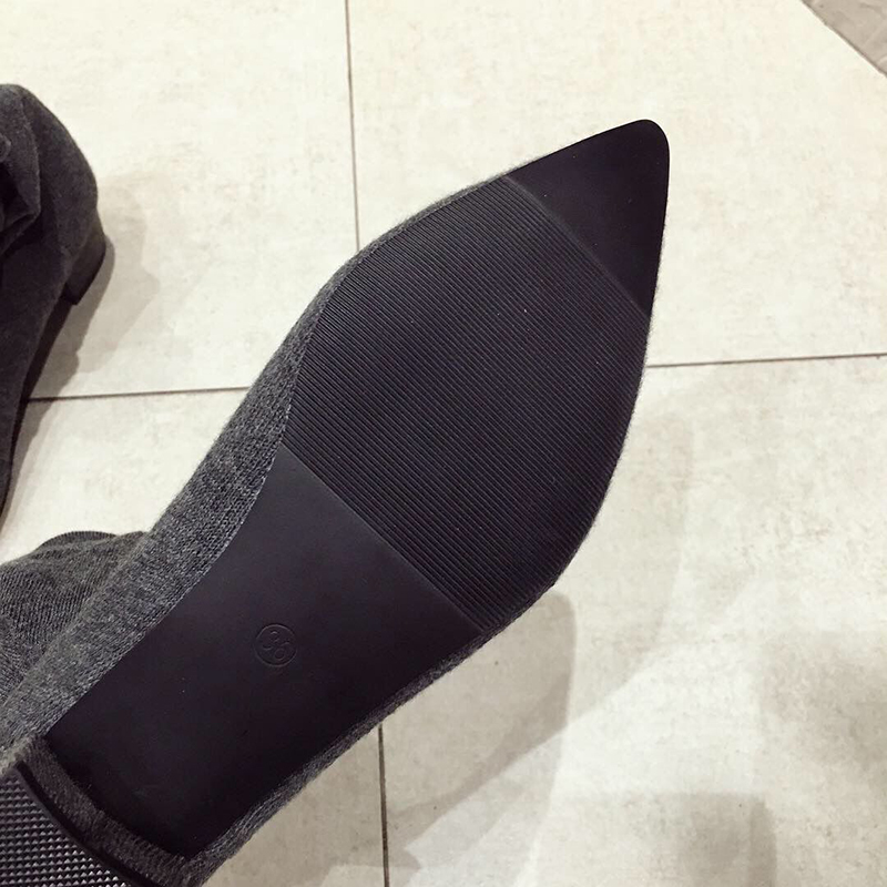 Zwarte lage hakken dames stret - Sock Boot Women recensie en prijs