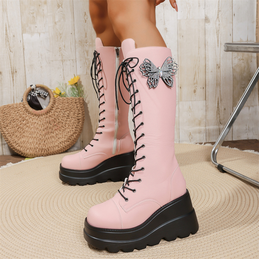 EUR Maat 43 Y2K Roze Vlinder K - Women'S Shoes Y2K recensie en prijs