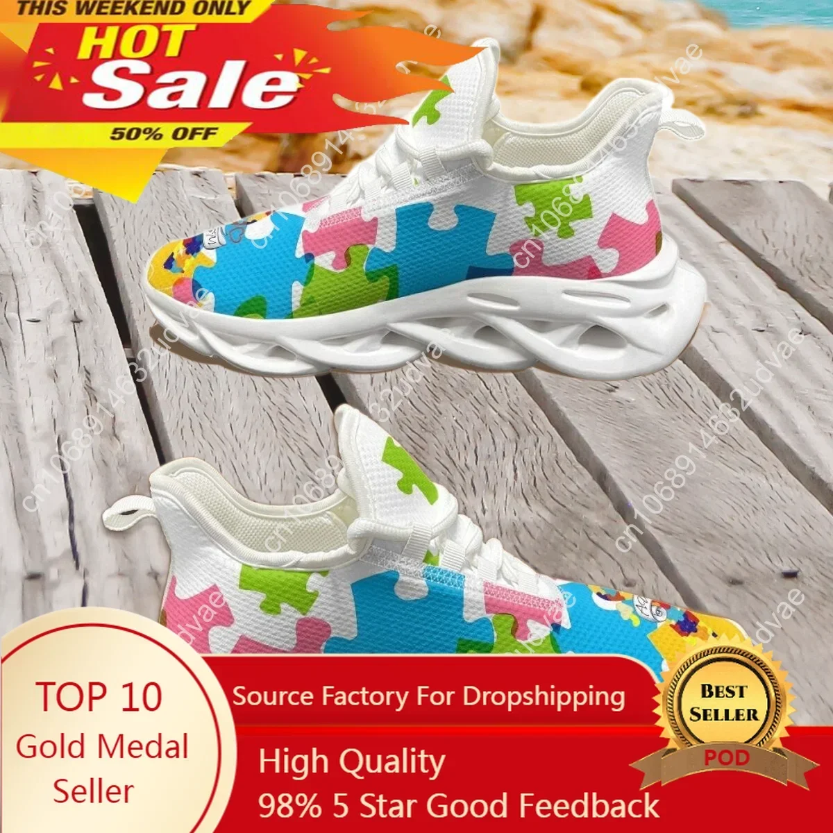 Autisme Bewustzijn Sport Hardl - Women Shoes Sneakers recensie en prijs