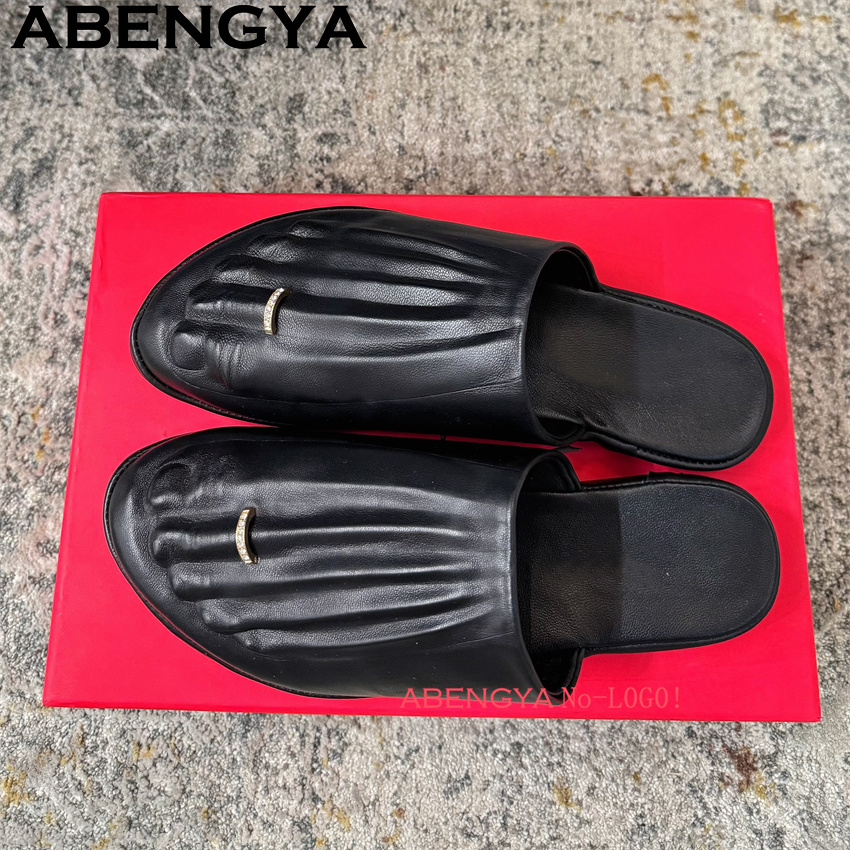 Zwarte echt lederen wrap-toe l - Loafer Flat Women recensie en prijs