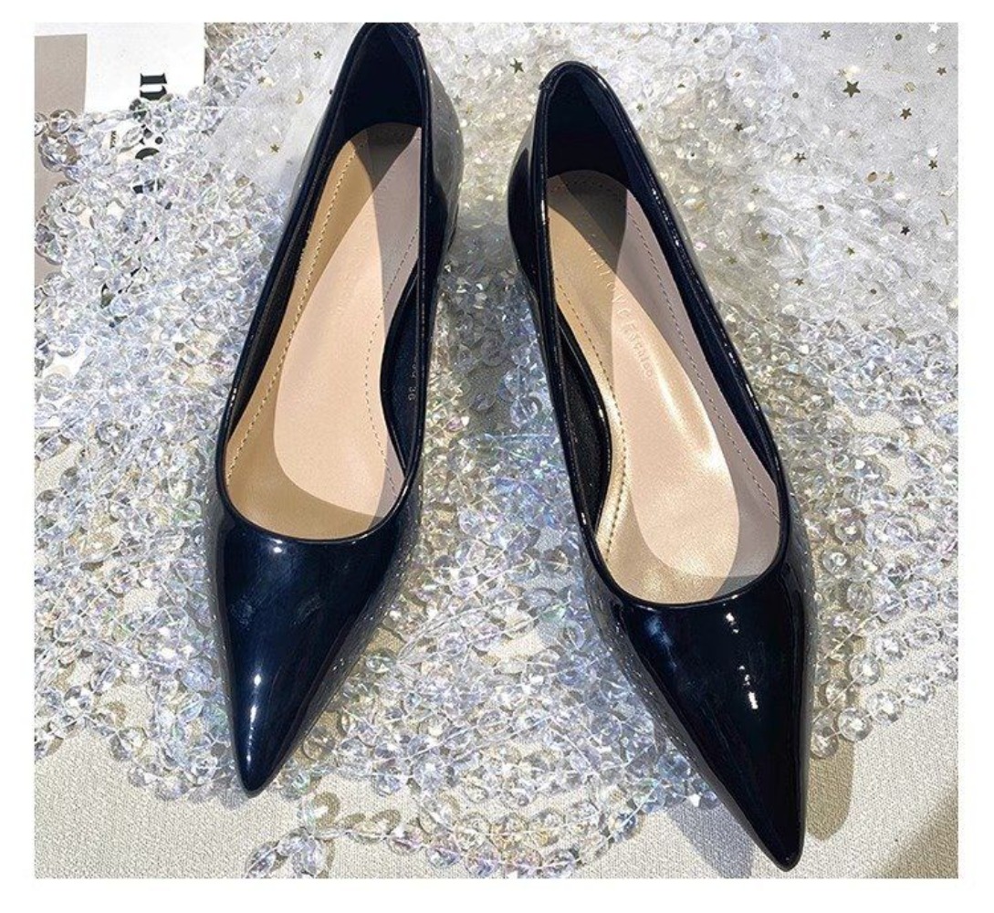 Franse stijl gepatenteerd lede - Pointed Toe Flat recensie en prijs