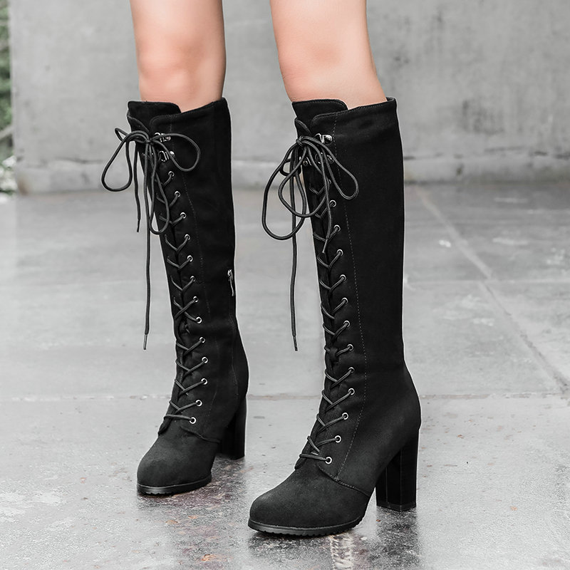 Dameslaarzen Dikke hoge hakken - Sock Boot Women recensie en prijs