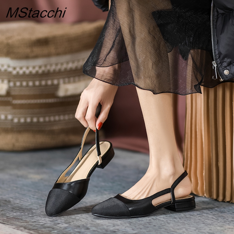 Patchwork lederen slingbacks d - Women Shoes Zara recensie en prijs